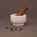 Marble mortar and pestle